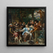 Wesoła kompania na tarasie - Jan Steen — oprawiony obraz na ścianie