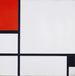 Reprodukcja obrazu Kompozycja nr I z czerwienią i czernią - Piet Mondrian