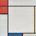 Reprodukcja obrazu Kompozycja z czerwonym, żółtym i niebieskim - Piet Mondrian