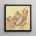 Kierowców z parą skaczących koni - Thomas Rowlandson — oprawiony obraz na ścianie