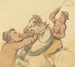 Kierowców z parą skaczących koni - Thomas Rowlandson — widok dzieła