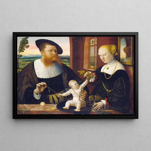 Conrad Faber von Kreuznach - Double Portrait of Justinian von Holzhausen and His Wife Anna ne Frstenberg.webp