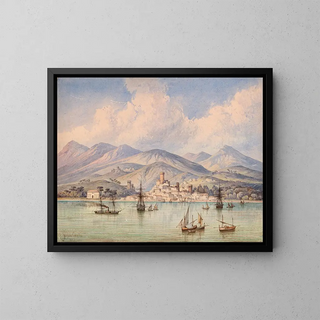 Consalvo Carelli - A view of the mole of Gaeta.webp