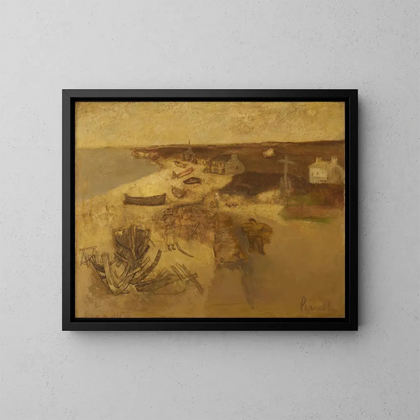 pejzaż bretoński - Constant Permeke — oprawiony obraz na ścianie