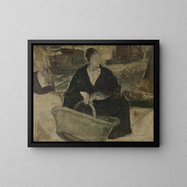 La femme du pêcheur - Constant Permeke — oprawiony obraz na ścianie