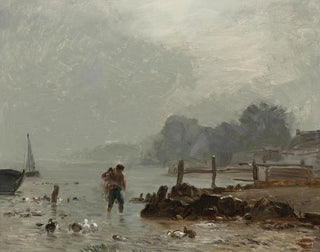 Rybak - Constant Troyon — widok dzieła
