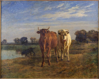 Constant Troyon - Two Cows in a Landscape.webp