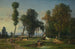 Widok na La Ferté-Saint-Aubin niedaleko Orleanu - Constant Troyon — widok dzieła