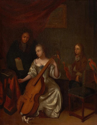 La leçon de musique - Constantijn Francken — widok dzieła
