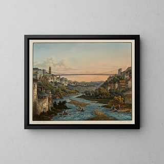 Constantin Guise - Vue de Fribourg et du Pont de fil en fer.webp
