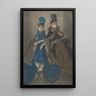 Constantin Guys - Two Women with Fans.webp