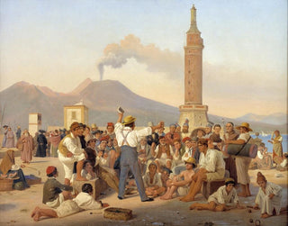 Constantin Hansen - A Reciter of Orlando Furioso at the Molo Naples.webp