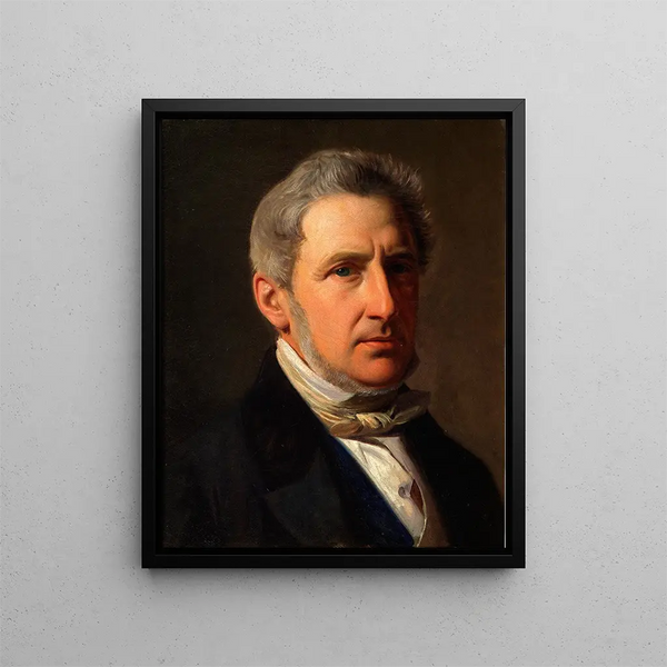 Portret jeźdźca Alfreda Hage 1803-1872 - Constantin Hansen — oprawiony obraz na ścianie