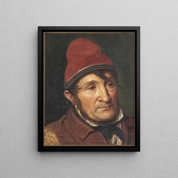Portret Jeana Holma Lema w Bombebssen - Constantin Hansen — oprawiony obraz na ścianie