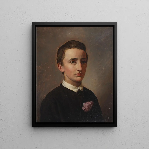 Portret przyszłego asystenta nauczyciela i doktoranta Augusta Weisa - Constantin Hansen — oprawiony obraz na ścianie