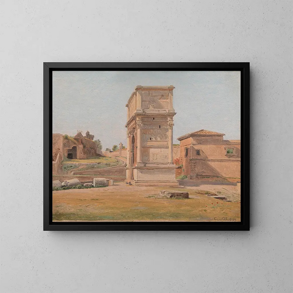 L'arc de Titus à Rome - Constantin Hansen — oprawiony obraz na ścianie