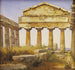Świątynia Ateny w Paestum - Constantin Hansen — widok dzieła