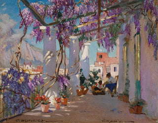 weranda w Capri - Constantin Westchiloff — widok dzieła