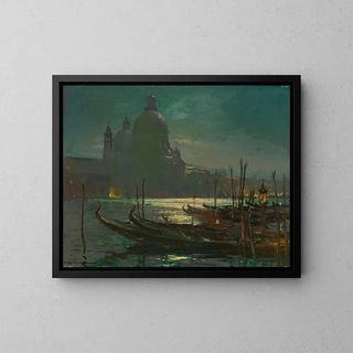 Constantin Westchiloff - View of Santa Maria della Salute at Night.webp