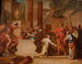 Scena mitologiczna z grobu na krajobrazie z klasycznymi ruinami - Szkoła Kontynentalna — widok dzieła