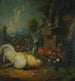 Kurczaki i koty - Jacob Samuel Beck — widok dzieła