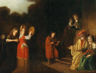 Cornelis Bisschop - Portrait of a family in an OldTestament setting.webp