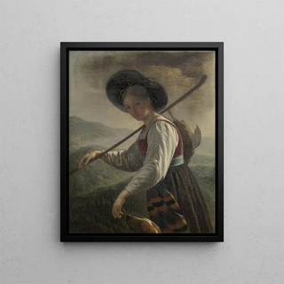 wiejski szwajcarski - Cornelis Cels — oprawiony obraz na ścianie