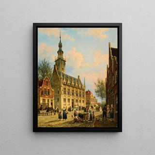 Cornelis Christiaan Dommelshuizen - The town hall in Veere.webp