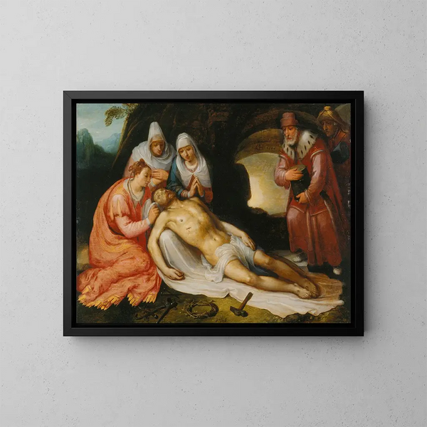 La Lamentation - Cornelis Cornelisz van Haarlem — oprawiony obraz na ścianie