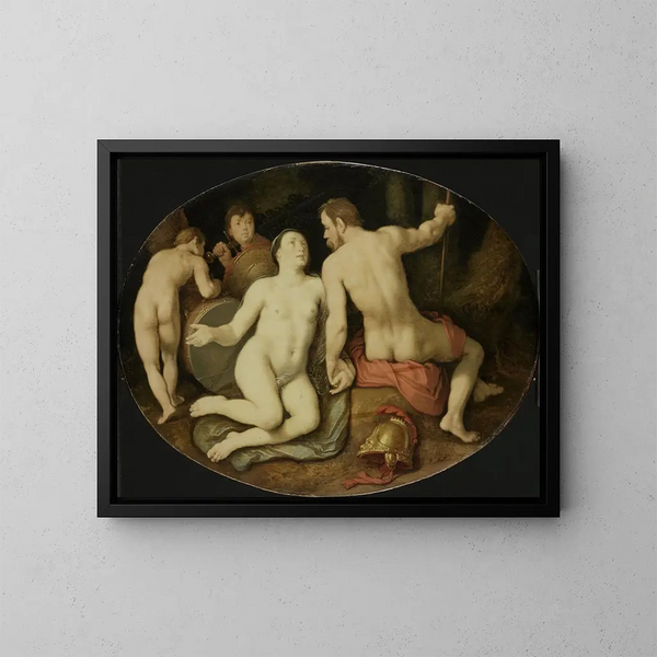 Wenus i Mars - Cornelis Cornelisz van Haarlem — oprawiony obraz na ścianie