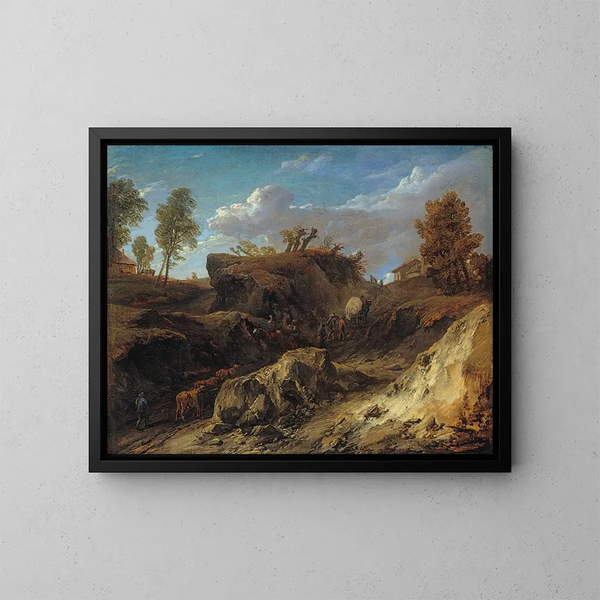 Le chemin creux - Cornelis Huysmans — oprawiony obraz na ścianie