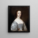 Portret damy w bieli - Cornelis Jonson van Ceulen — oprawiony obraz na ścianie