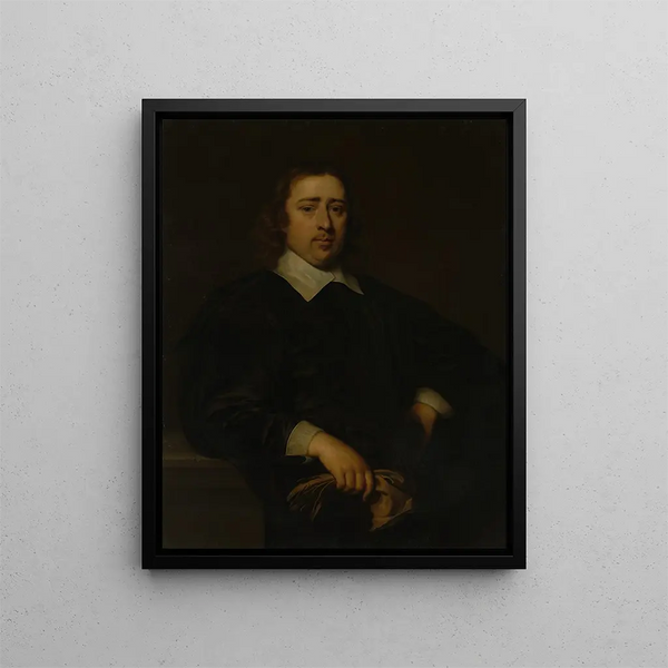 Portret mężczyzny - Cornelis Jonson van Ceulen — oprawiony obraz na ścianie