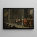 Ścigającej się krowy - Cornelis Saftleven — oprawiony obraz na ścianie
