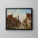 La rue Vijzel à Enkhuizen - Cornelis Springer — oprawiony obraz na ścianie