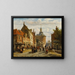 La Zuiderspui avec le Drommedaris d'Enkhuizen - Cornelis Springer — oprawiony obraz na ścianie