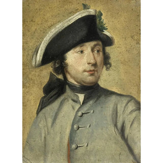Cornelis Troost - Portrait of Ludolf Backhuysen II Painter and Dragoon Grandson of the Marine Painter Ludolf Backhuysen I.webp