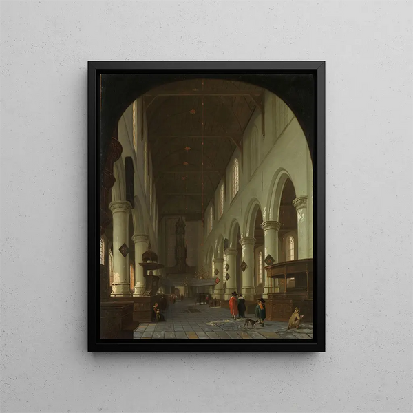 Cornelis de Man - Interior of the Oude Kerk in Delft from the Choir toward the Portal.webp