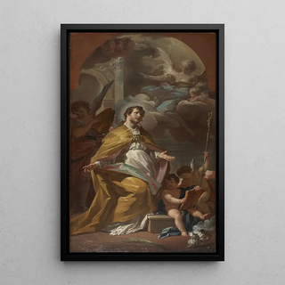 Corrado Giaquinto - Bishop Saint in Prayer.webp