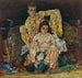 Parę ludzi klęczących, Rodzina - Egon Schiele — widok dzieła