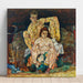 Reprodukcja obrazu para ludzi klęczących (Rodzina) - Egon Schiele
