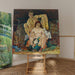 Reprodukcja obrazu para ludzi klęczących (Rodzina) - Egon Schiele