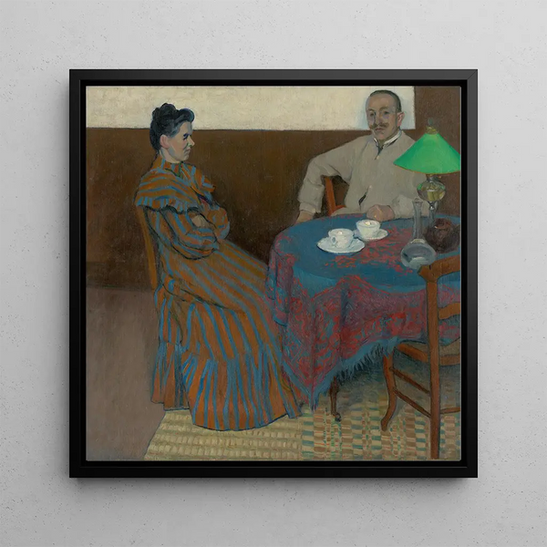 Couple marié à table - Jlius Andorko