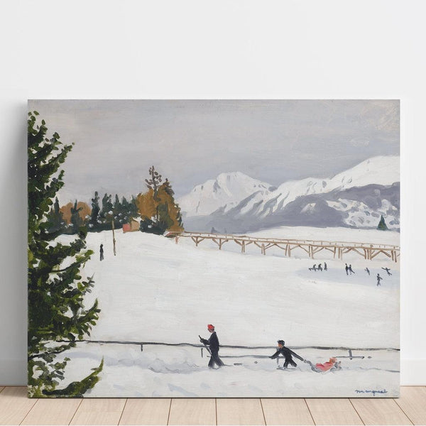Reprodukcja obrazu Crans-sur-Sierre, La Luge - Albert Marquet
