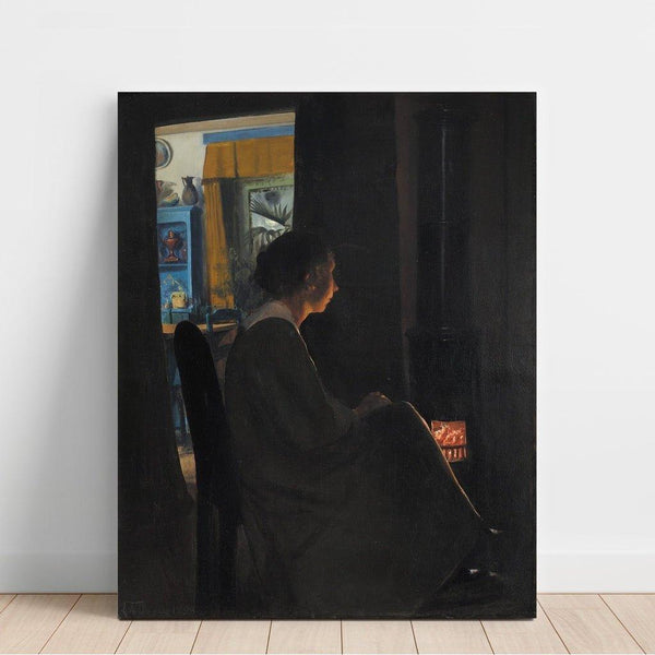 Reprodukcja obrazu Zmierzch. Żona artysty - Laurits Andersen Ring