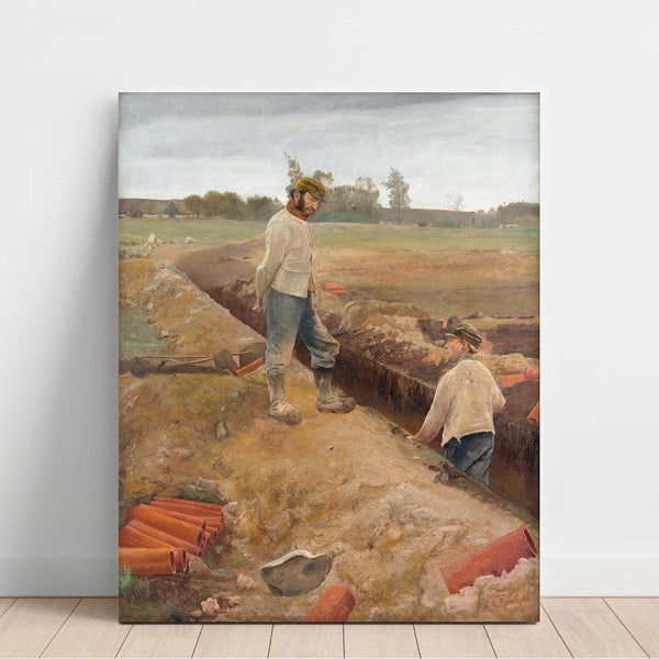Reprodukcja obrazu Kopacze rowów - Laurits Andersen Ring