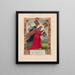 Jezus niosący krzyż - Currier & Ives — oprawiony obraz na ścianie
