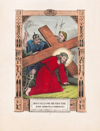 Currier Ives - Jesus falls for the first time.webp