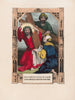 Jezus drukuje swoją twarz na tkaninie - Currier & Ives — widok dzieła