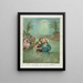 Le Baptême du Christ - Currier Ives — oprawiony obraz na ścianie